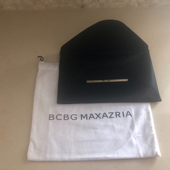 BCBG MaxAzria Envelope Clutch (Black) - Picture 1 of 8
